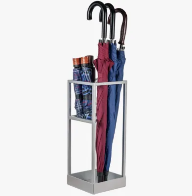 Heavy Duty Free Sample Top Selling Ice Cream Freeze Iron Mid Century Grey Metal Handicraft Powder Coat Rack Umbrella Holder