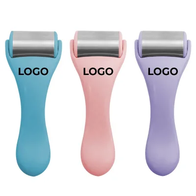 Wholesale Custom Logo Beauty Tool Anti Puffiness Ice Roller for Skin Tightening Cold Therapy Stainless Steel Ice Roller for Face