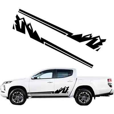 1Pair Car Side Stickers Stylish Truck Vinyl Door Decoration Decal Diy Car Stickers for Car Truck Stickers