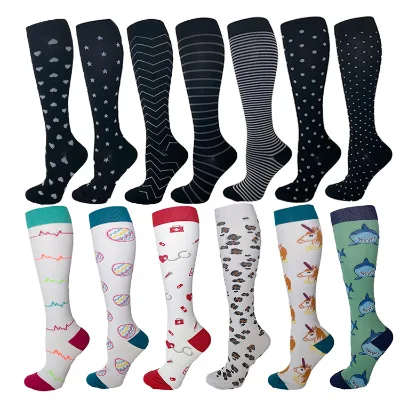 Breathable Custom logo Running Stocking Sport Copper Compression Socks