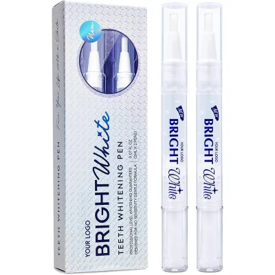OEM New-style Mint Flavored Teeth Whitening Gel Pen 2ml Effective Whitening Removes Yellow Stains Dental Plaque