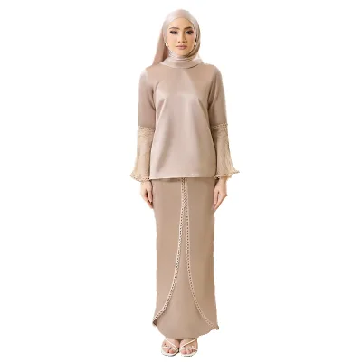 New Design Baju Kurung Wholesale in Vietnam Abaya Malaysia Baju Kurung Muslim Dress Modern Baju Kurung