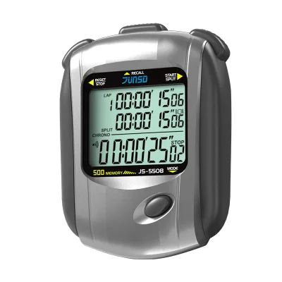 Sports Stopwatches Timer for Sports and Competitions Timer Digital Stopawtch Two Rows 500 Track Handheld Count up Timer