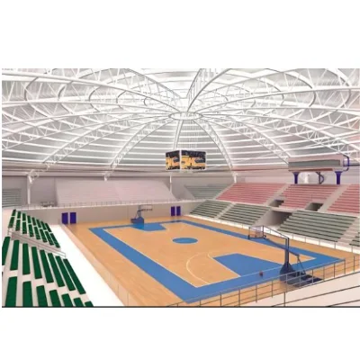 Indoor Stadium Heavy Frame Prefab Steel Structure  Football Center Stadium Hall