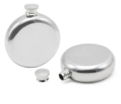 Design Your Own Personalized WHOLESALE GIFT Stainless Steel Round Alcohol Flask