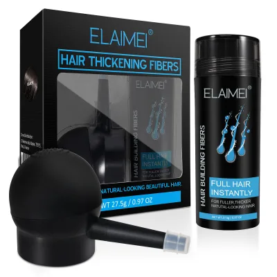 Wholesale Hair Loss Treatment Hair Fiber Building Spray Applicator Set Black