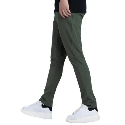 Hot Selling Outdoor Golf Pants Mens Printed Heat-transfer Printing Woven Breathable Quick Dry Casual Sports Mens Gym Pants