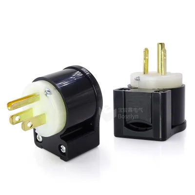 Nema 5-15 Angle Plug 125V 15A  2 Pole 3 Wire Right Angle Male Plug