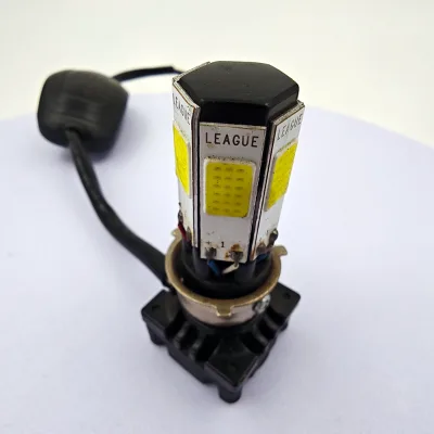M6 6-Sided LED Motorcycle Headlight 6000K COB Scooter Accessory 25W 12V MotorBIKE Front Light Bulbs
