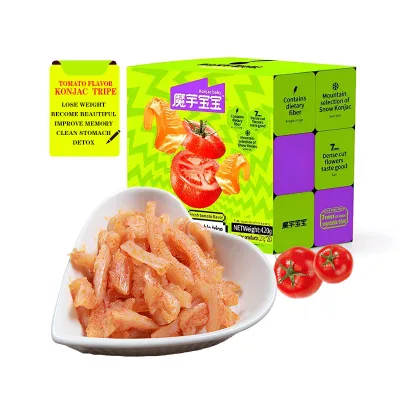 420g Tomato Flavored Konjac Tripe Healthy Halal Vegetarian Konjac Detoxification Beauty Slimming Konjac