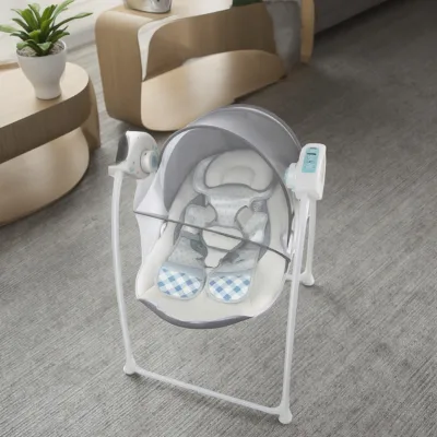 Modern Electric Swing Rocking Chair Metal Material with Music Feature for Dining Hotel School Living Room & Bedroom Use