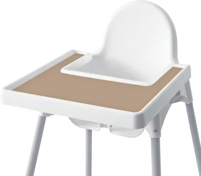 Stain Resistant Non-Slip Toddler Silicone High Chair Place Mats Eating Table Mat Silicone Placemat for Antilop Baby High Chair