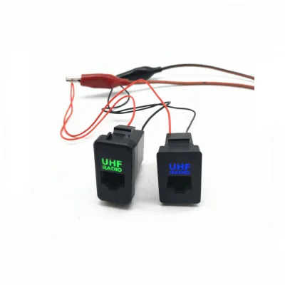 Computer Network Cable HUF Network Port Connector Socket Reserved Hole Domineering Socket With LED Blue Light