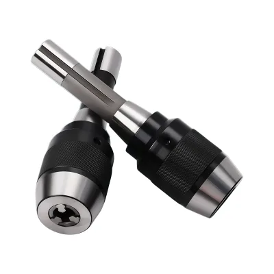 Integrated R8 Self-Tightening Drill Chuck APU13 & APU16 One Piece Keyless Drill Chuck for Vertical Milling Machine