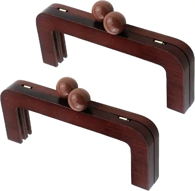 Wood Bag Handle Decorative Bag Handles for Summer Straws Beach Handbags Making Repairing DIY Accessories