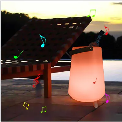 Multi-Functional Dimmable LED Ice Bucket with Speakers
