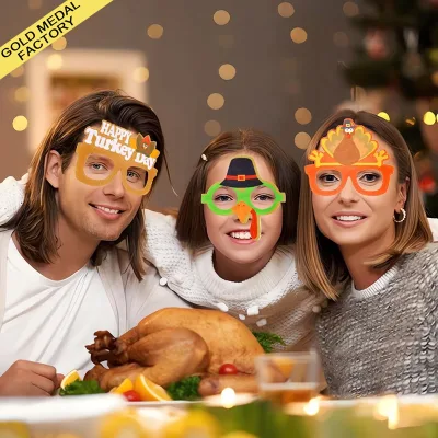 Thanksgiving Glasses Turkey Eyeglasses Funny Party Glasses for Kids Adults Thanksgiving Decorations Party Favors