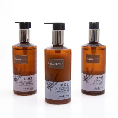 Hot Sale 5-Star Hotel Toiletries Kit Portable Disposable Amenities Set with Amino Acid Shampoo and Showergel