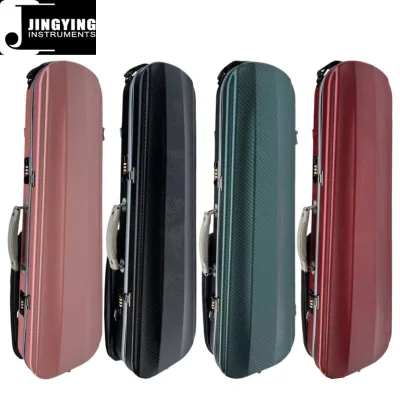 2025 Jingying Music Violin Accessories,Wholesale High-end Multiple Color New Carbon Fiber Violin Case Lightweight Wear-resistant