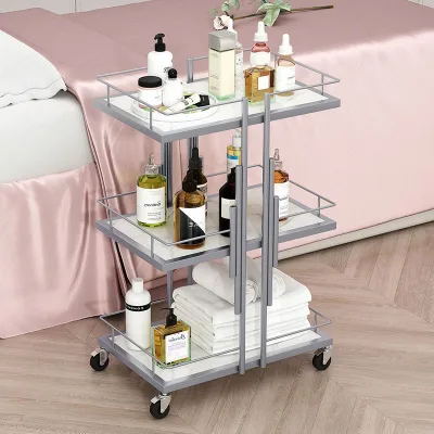 NEW Design Hair Salon Trolley Nail Shop Trolley Beauty Trolley With Lockable Wheels
