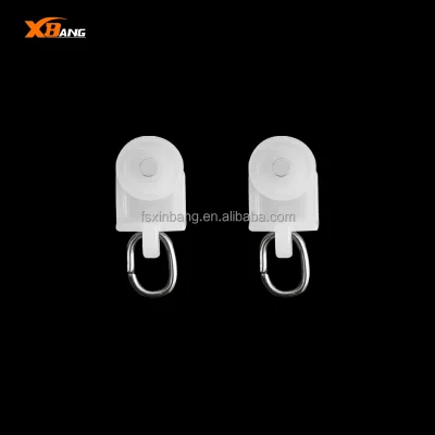 Factory Wholesale Curtain Track Glider Runner Mute Design Wheel Hook Ball Pulley Window Home Use Curtain Poles Application