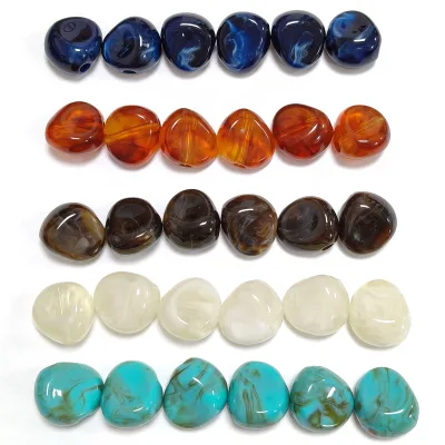 Colorful Acrylic Gemstone Beads Irregular Chunky Beads for DIY Jewelry Making Phone Charm Bag Pendant Accessories