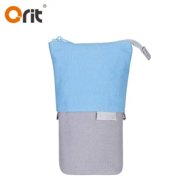 Special Design Cute Unique Novel Pencil case Telescopic Standing up Pencil Pouch