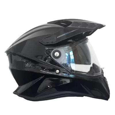 Premium Men's ABS Modular Safety Racing Motorcycle Helmet Dual Visor Quick Release Customized Off-Road Cross Helmet DOT/ECE