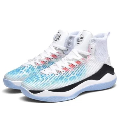 Brand Logo Custom Professional Men Outdoor Sports Sneakers Anti Slip Hard Wearing Mesh Breathable Women Basketball Shoes
