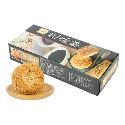 Hot Sale New Arrival Flavor 90g Sesame Crisp Biscuits and Cookies