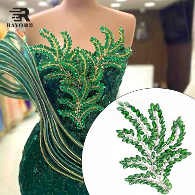Handmade Eco-Friendly Nickel-Free Crystal Rhinestone Applique Sew-On Accessory DIY Headwear Bags Shoes Garments Wedding Dresses