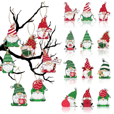 New Gingerbread Man DIY Christmas Tree Pendant Snowflake Flower Small Pendant Santa Claus