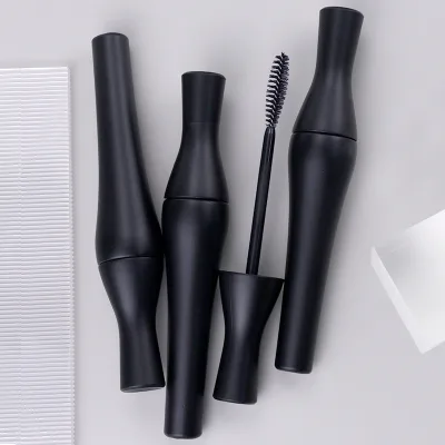 New Wholesale Big Unique Custom Mascara Containers Packaging Matte Black Empty Mascara Bottle Private Labels 13ml