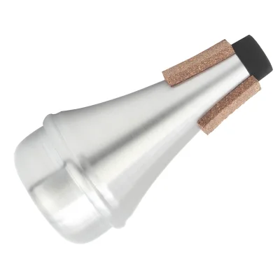Trumpet Straight Mute Silver Aluminum Alloy Practice Musical Instrument Accessories