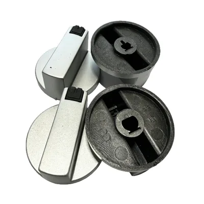 Gas Stove Switch Plastic Rotary Knob 42mm Handle Ignition with Round Dot Press Type 8-6 Model