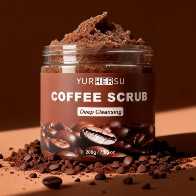 Wholesale Natural Arabica Coffee Body Scrub Exfoliator for Smooth Body Skin Coffee Bean Powder Coconut Oil All Skin Types OEMODM