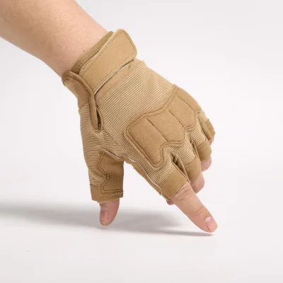 Jinteng Fingerless Climbing Outdoor Sport Workout Shooting Combat Half Finger Tactical Gloves