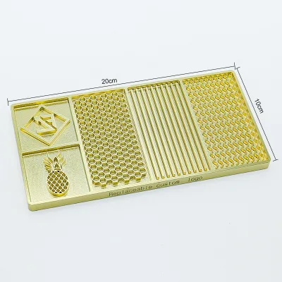 Clear Ice Cube Maker Design Tray Whiskey Mold Cube Stamp Bartender Accessories Copper Ice Press Cocktails by Ash Harbor