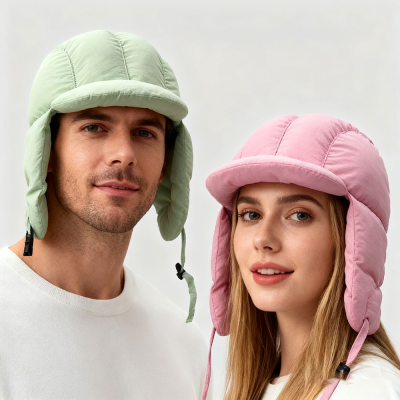 Thick Mens Trapper Hats Aviator Hat Winter Women