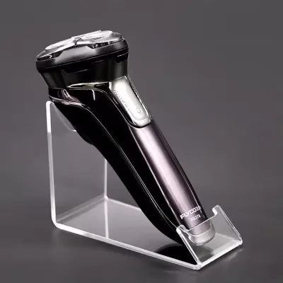 Modern Clear Acrylic Razor Display Stand Holder - for Retail Store Exhibition & Home Bathroom Countertop Organizer