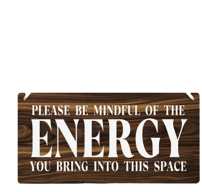 Inspirational Zen Positive Affirmations Rustic Rectangle Wood Wall Art for Meditation Room Home Office Bathroom Bedroom Decor