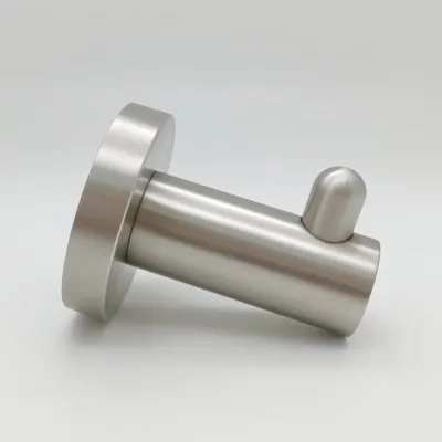Chrome Bathroom Accessories Home Storage Space 304 Stainless Steel Bathroom Wall Mounted Robe Hook