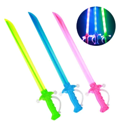 Plastic LED Ninja Sword Motion Activated Light-Up Sword for Festivals