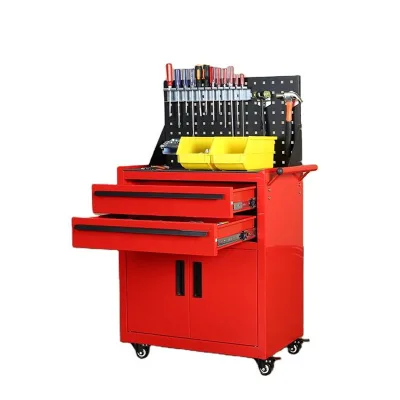 CE Metal Tool Trolley Workbench Rolling Box Mobile Multi-functional Toolboxes Tool Trolley Workshop Auto Repair Cabinets
