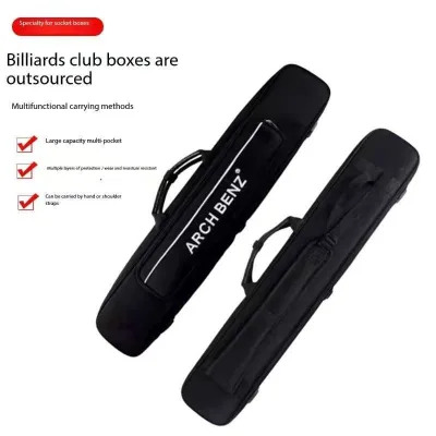 Osbourne 22E Club Bag Big Head Nine Ball Club Bag with 8 Holes Soft Ball Box and Half Bag for Snooker & Billiards