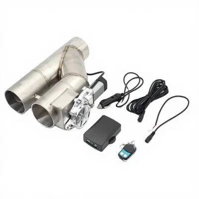 CARLET DESIGN Car Universal Electric Exhaust Valve Muffler 2.25inch 2.5inch 3inch Stainless Steel CutoutCut Off Pipe