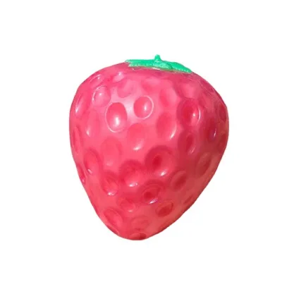 Creative Light Change Small Toy Big Strawberry Squeeze for Christmas Graduation Valentine's Day Decompression Gift