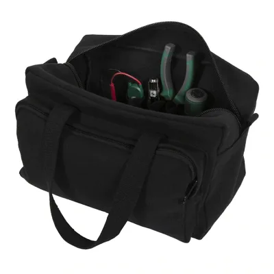 Heavy Duty Custom Canvas Tool Storage Tote Zipper Impact Tool Bag