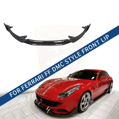 For Ferrari FF Front Bumper Lip DC Style Dry Carbon Fiber Front Diffuser Lip Auto Parts