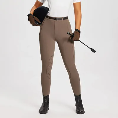 Manufacturers Custom Full Seat Silicone Women Design Jodphurs Horse Riding Breeches Ladies Horse Riding Breeches With Pocket